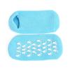 2 Pairs Women Men Moisturizing Gel Socks for Soften Cracked Skin Non-Skid Soft Cotton Gripper Socks Spa Moisturizing Socks Feet Care Treatment (Blue) view 1