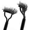 2 Pcs Eyelash Comb 17IF Makeup Mascara Separator Metal Teeth eyelashes Definer with Comb Cover for Women Mascara applicator Brushes Tool view 2
