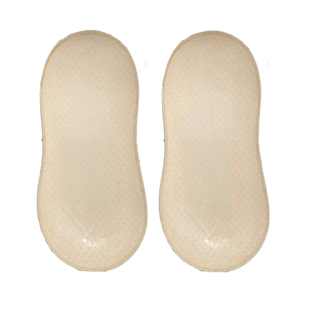 BIMEI 2PS Lightweight Foam Hip Pads Padded Hip Sponge Hip Pad (Beige Self-Adhesive, S)