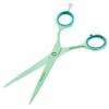YNR Professional Hairdressing Scissor Super Sharp Barber Razor Shears (6" Silver Slim Sand) view 2