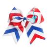 10pcs 8 Inch American Flag Bow Hair Band Dovetail Streamer Ponytail Holder Children Hair Accessories for Liberty Independence Day, Mixed Color view 3