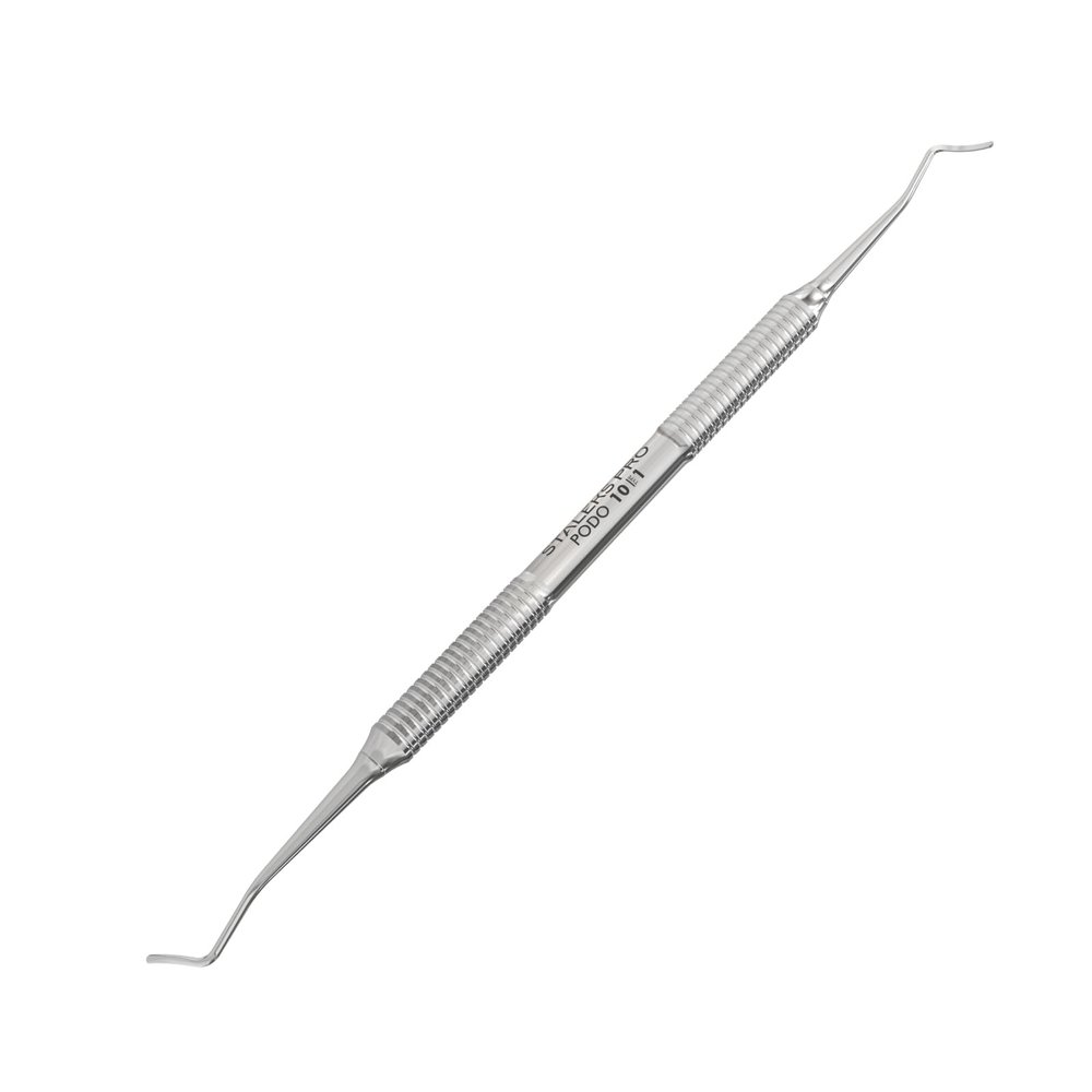 Staleks Podo 10 Type 1 Double-Ended Podology Curette  Precise Nail Plate Cleaning  Anatomical Fit