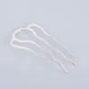 5pcs 34 * 60mm Brass Hair Pins, Brass Hair Forks, Metal Holder Pin, Stocking Stuffer, Pair Brass Hair Pins, silver view 1
