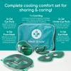 Medi Grade Cooling Ice Face Mask and Cooling Eye Mask for Puffy Eyes & Migraine Relief - Self Care Face Ice Pack with ChillGel Face Ice Mask Technology - Cooling Face Mask, Eye Pads and Bag view 2