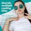 Medi Grade Cooling Ice Face Mask and Cooling Eye Mask for Puffy Eyes & Migraine Relief - Self Care Face Ice Pack with ChillGel Face Ice Mask Technology - Cooling Face Mask, Eye Pads and Bag view 4