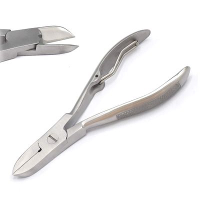 AAProTools Toe Nail Clipper with Safety Blade for Ingrown Or Thick Toenails, Stainless Steel Toenails Trimmer and Professional Podiatrist Toenail Nipper for Seniors