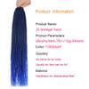 6Packs 14" 18" 24" Senegalese Twist Crochet Hair Braids Small Havana Mambo Twist Crochet Braiding Hair 2S Senegalese Twists Hairstyles For Black Women 30strands/pack 24 colors (18 inches, T1B/blue) view 2