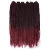 6Packs 14" 18" 24" Senegalese Twist Crochet Hair Braids Small Havana Mambo Twist Crochet Braiding Hair 2S Senegalese Twists Hairstyles For Black Women 30strands/pack 24 colors (24 inches, T1B/bug) view 3