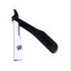 White and Black Very Plastic and Steel Barber Shaving Cut Throat Shavette Razor - Come with Free Blades view 1