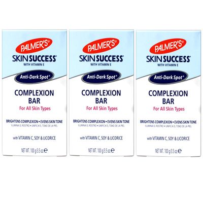 Skin Success Anti-Dark Spot Complexion Bar by Palmers for Unisex - 3.5 oz Cleanser - (Pack of 3)