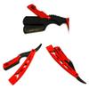 Amazing Performance Barber Shaving Razor - All Purpose Haircutting Hair Grooming Straight Edge Shaving Tool in Red and Black view 1
