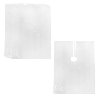 50PCS Disposable Hair Cutting Capes Plastic Neck Shawl Salon Gown Waterproof Haircut Capes Coverall Ironing Dyeing Hair Tool Clear