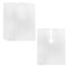 50PCS Disposable Hair Cutting Capes Plastic Neck Shawl Salon Gown Waterproof Haircut Capes Coverall Ironing Dyeing Hair Tool Clear view 1