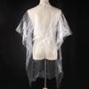 50PCS Disposable Hair Cutting Capes Plastic Neck Shawl Salon Gown Waterproof Haircut Capes Coverall Ironing Dyeing Hair Tool Clear view 4
