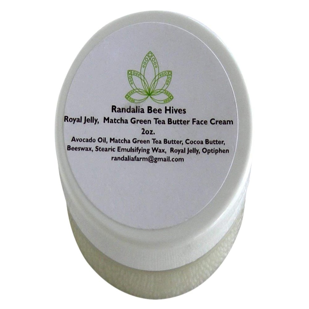 Royal Jelly Face Cream, Matcha Green Tea Butter, Randalia Bee Hives