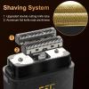 GEC 2-in-1 Electric Shaving Razor, Rechargeable Razor with LED Display, Men's Beard Trimmer for Facial Beauty Products, Bald Head haircutting, Metal Body view 2