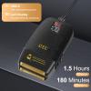 GEC 2-in-1 Electric Shaving Razor, Rechargeable Razor with LED Display, Men's Beard Trimmer for Facial Beauty Products, Bald Head haircutting, Metal Body view 4