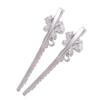 Fodattm 2Pairs Butterfly Shape Hairpin Rhinestone Hair Clip Hair Accessories Metal Bobby Pin Side Clip Hair Pin (Style C#) view 3