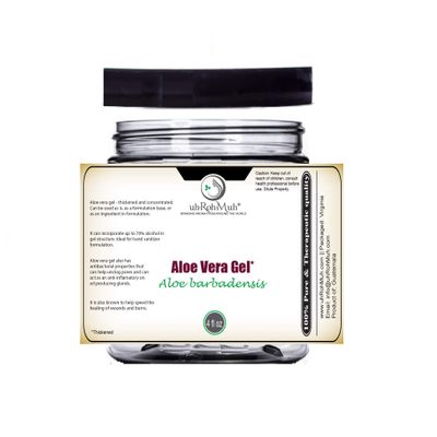 uh*Roh*Muh 100% Pure Aloe Vera Gel - Thick, Natural Aloe Gel | Sourced from Guatemala & Packaged in USA 4oz(Net Wt.: 0.11 kg/0.24 lbs)