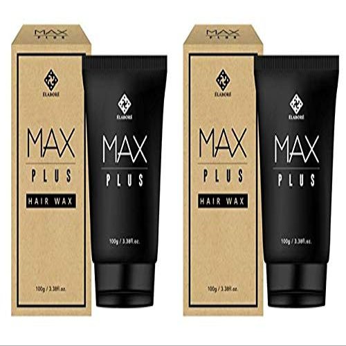 Elabore 2 Pack MAX Plus Hair Wax 3.38 fl.oz/100ml (Men's Hair Styling Wax)
