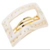 France Luxe Studded Rectangle Cutout Barrette, Alba view 1
