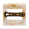 France Luxe Studded Rectangle Cutout Barrette, Alba view 4