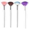 4 Pack Fan Brushes Fan Mask Brush Set, Facial Mask Brush Mask Applicator Brush for Peel Mask Makeup Tool (4 Colors) view 1