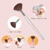 4 Pack Fan Brushes Fan Mask Brush Set, Facial Mask Brush Mask Applicator Brush for Peel Mask Makeup Tool (4 Colors) view 3