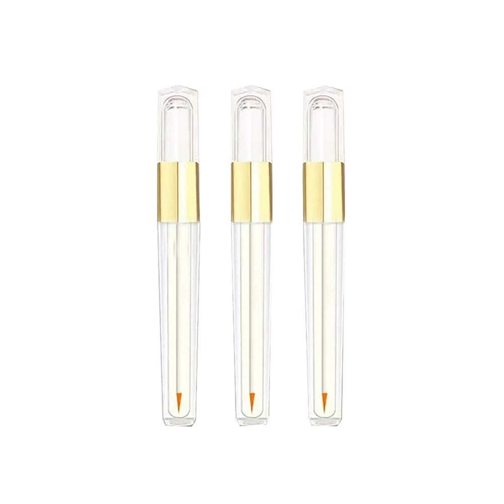 GSHLLO 3 Pcs 3ml Clear Empty Eyeliner Vials Tube Bottles Eyelashes Mascara Tube Container
