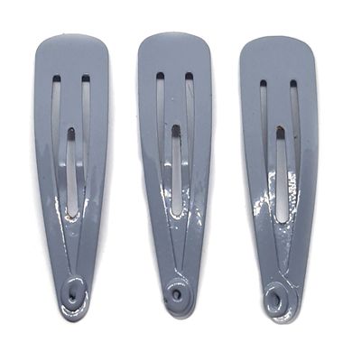 24 Pcs Grey small Hair Clips Size 30 mm