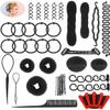 40 Pcs DIY Hair Braiding and Modelling Tool Kit - Number-one Fashion Accessories with Spiral Hair Styling Tools for Girls and Women view 1