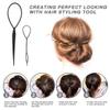 40 Pcs DIY Hair Braiding and Modelling Tool Kit - Number-one Fashion Accessories with Spiral Hair Styling Tools for Girls and Women view 4