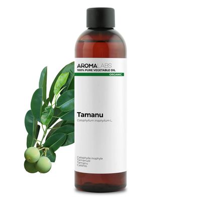 Aroma Labs 100% Organic cold pressed Tamanu oil - 250ml - Pure, Natural, from organic farming