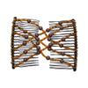 Ruihfas Easy Stretch Comb Beaded Double Stretching Combs DIY Hair Styling Accessories for Women Girls Hair Bun Maker, Pack of 4 view 2