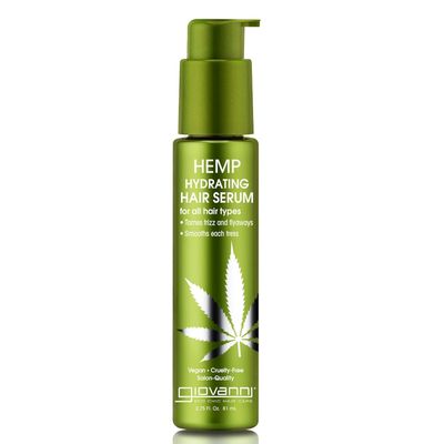 GIOVANNI Hemp Hydrating Hair Serum - Hemp Seed Oil, Aloe Vera, Frankincense Helps Stimulate Moisturize & Revitalize Damaged Hair, No Parabens, Color Safe, For All Hair Types, Hair Oil Serum - 2.75 oz