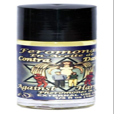 12 PIECES AGAINST HARM / CONTA DANOS PHEROMONE OIL ROLL-ON BOTTLE 1/3 OZ 10ML