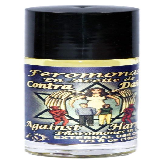 12 PIECES AGAINST HARM / CONTA DANOS PHEROMONE OIL ROLL-ON BOTTLE 1/3 OZ 10ML
