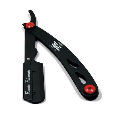 Cool Design Straight Edge Shaving Razor - Professional and Person Use - Unisex Classic Style Barber Double Razor Blade