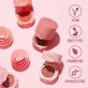 KAJA Blusher - Cheeky Stamp 03 Bossy | Kbeauty, Cute Makeup, Buildable & Blendable Shade with Heart-shaped Applicator, Sunkissed Finish, Travel size, Hygienic, Portable, Korean Makeup, 0.17 Oz view 2