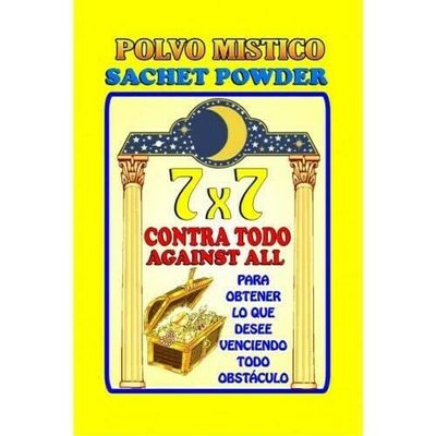 12 PIECES BRYBRADAN 7X7 AGAINST ALL SACHET- 7X7 CONTRA TODO POLVO EN BOLSA 1/2 OZ 14GR