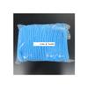 100PCS Double Ribbon Non-woven Disposable Shower Caps Pleated Anti Dust Hat Women Men Bath For Spa Hair Salon Beauty Accessories,Pink Plastic cap view 2