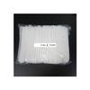 100PCS Double Ribbon Non-woven Disposable Shower Caps Pleated Anti Dust Hat Women Men Bath For Spa Hair Salon Beauty Accessories,Pink Plastic cap view 3