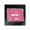 100PCS Double Ribbon Non-woven Disposable Shower Caps Pleated Anti Dust Hat Women Men Bath For Spa Hair Salon Beauty Accessories,Pink Plastic cap view 4