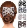 Ruihfas Stretchable Hair Combs Clips Hairpins Easy Stretch Double Slides Combs for Women Girls DIY Hair Styling Accessories, Pack of 4 view 1