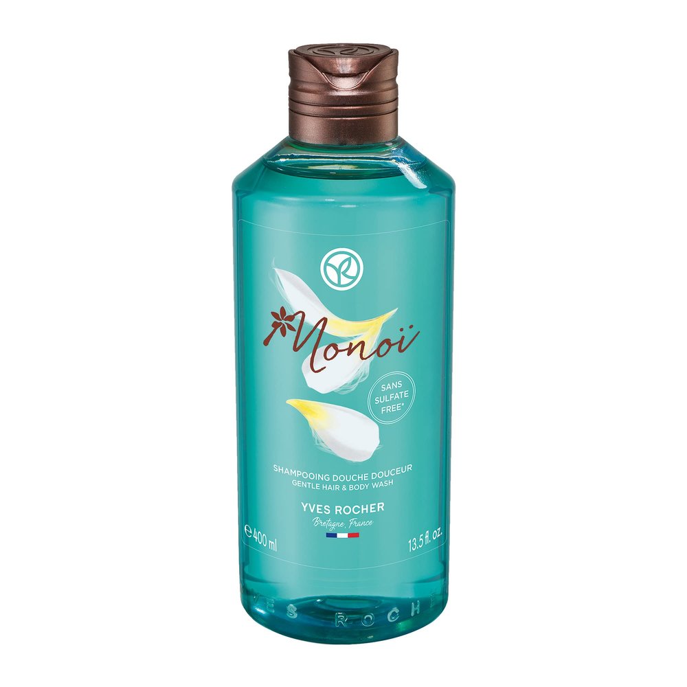 Yves Rocher Mono Gentle Hair and Body Wash | 2 in 1 Hair & Body Cleanser | 13.5 fl oz