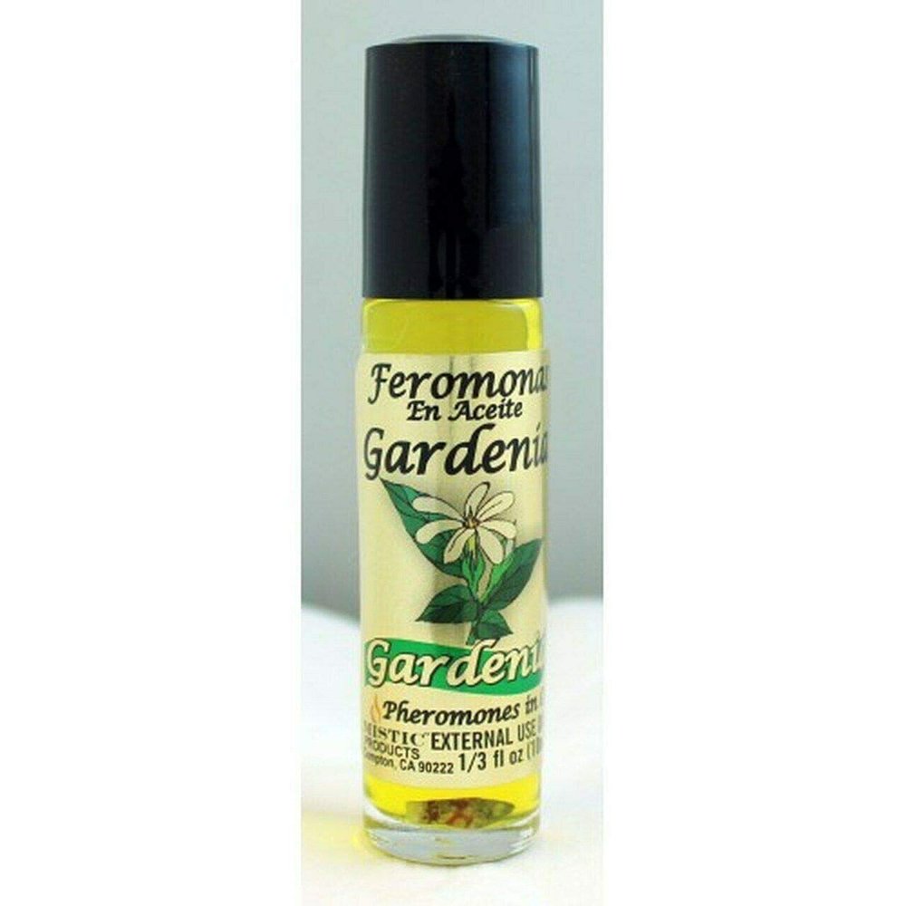6 PIECES GARDENIA PHEROMONE OIL ROLL-ON BOTTLE 1/3 OZ 10ML