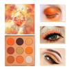docolor Eyeshadow Palette 9Colors Orange Eyeshadow Gemstone Shadow Palettes Highly Pigmented Mattes Shimmers Smokey Glitter Cream Colorful Powder Blendable Long Lasting Waterproof Makeup Palette view 1