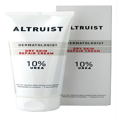ALTRUIST. Dermatologist Dry Skin Repair Cream 10% Urea  Medical grade moisturiser with Glycerin and Urea by Dr Andrew Birnie, suitable for sensitive skin  200 ml