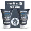 MENFIRST Gradual Gray Darkening Beard Wash for Men - Dark Shades Beard Shampoo - Hypoallergenic, Harsh Chemical-Free, Dermatologist Tested Beard Dye - 4.6 Fl Oz (Pack of 1) view 2