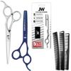 JW Professional Shears & Thinner Combo Razor Edge CRX Series - Barber & Hair Cutting Scissors/Shears Premium Stainless Steel view 1